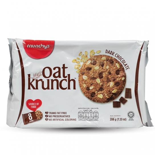 Munchy Oat Krunch cracker Dark chocolate 208gm