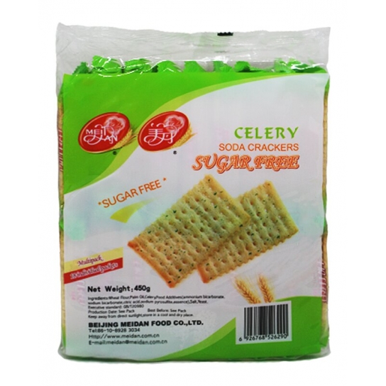 Meidan Celery Sugar free Soda Crackers 450g