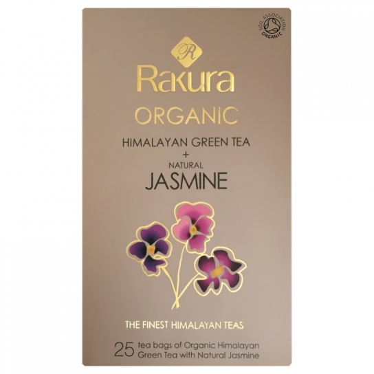 Rakura Himalayan Organic Green Tea Jasmine 25 Tea Bags