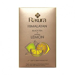 Rakura Himalayan Black Tea lemon 25 Tea Bags