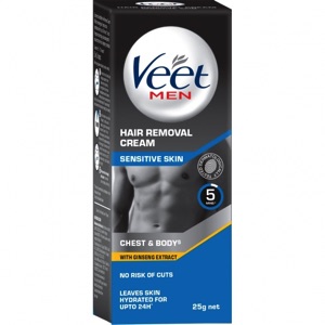 Veet Men Hair Removal Cream Sensitive Skin 25g