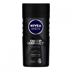 Nivea Men Deep Impact Cleansing 3 In 1 Shower Gel 250ml