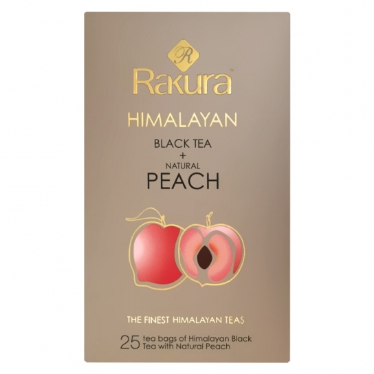Rakura Himalayan Black Tea Peach 25 Tea Bags