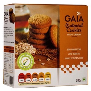 Gaia Oatmeal Cookies 200g
