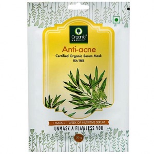 Organic Harvest anti-acne organic serum mask tea  tree  20g