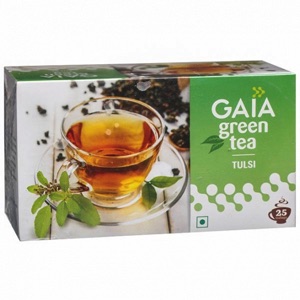 Gaia Green Tea with Tulsi 25bag
