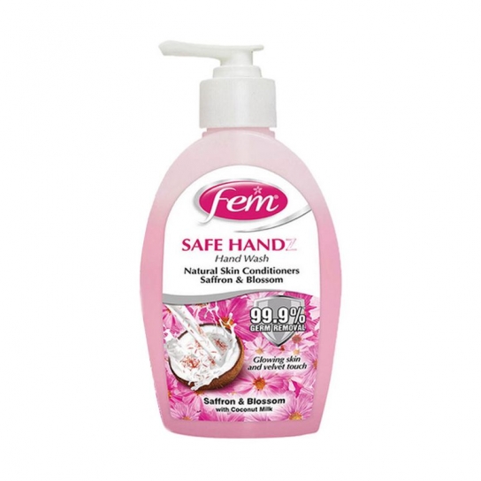 Fem Safe Hand Hand Wash Enriched with the Goodness Of Saffron & Blossom With Coconut Milk 250 ml