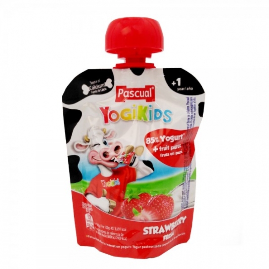 Pascual YogiKids Strawberry pouch 80gm
